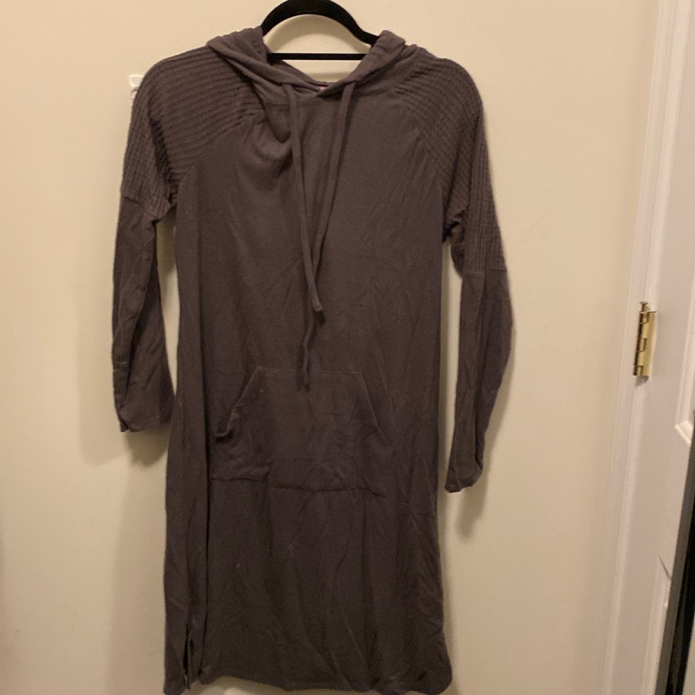 Cozy Adore Me Grey Tunic Sweatshirt